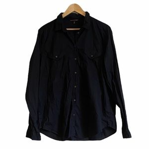 FINALSALE Victoria’s Secret Black ButtonDown Shirt